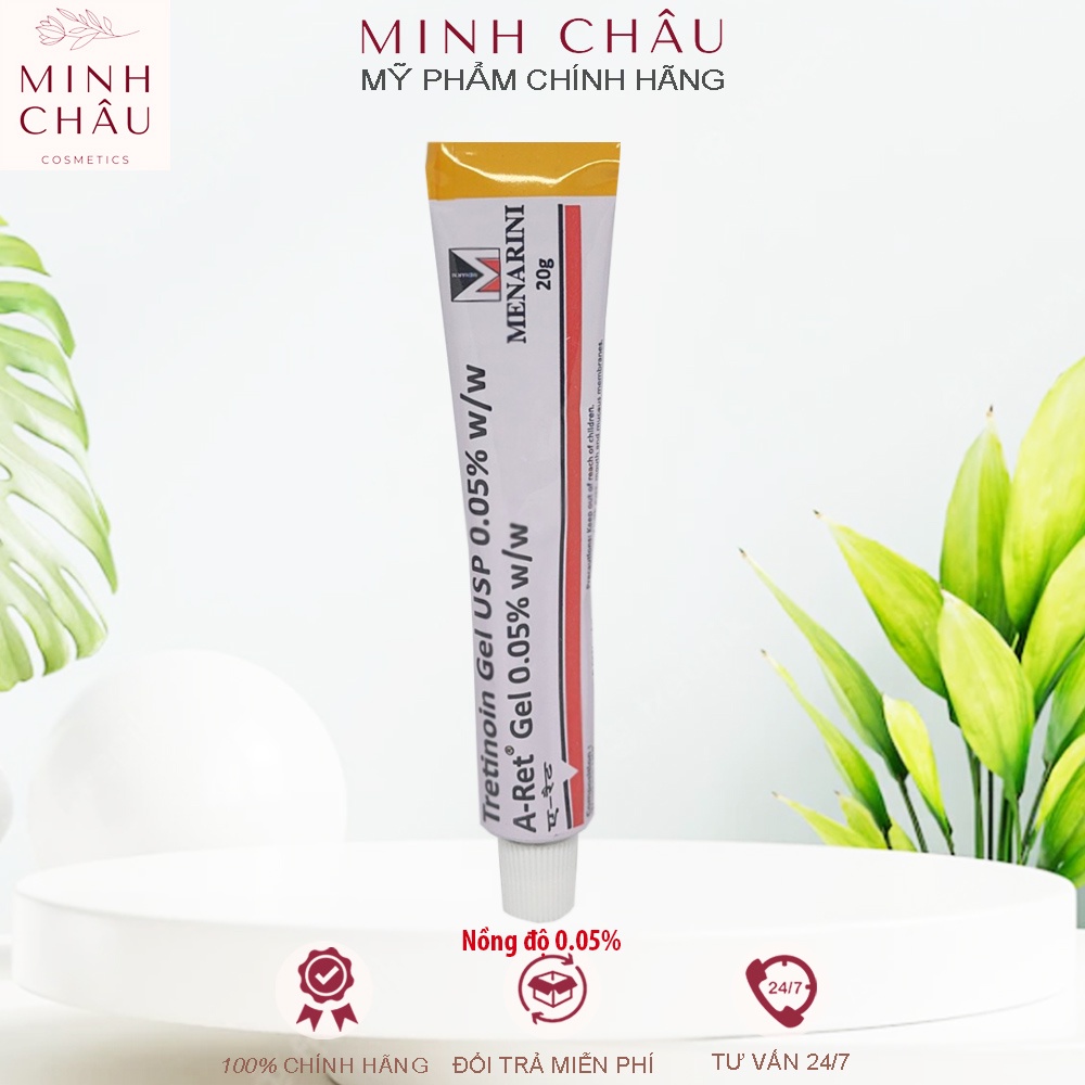 Tretinoin Aret 0.1 / 0.05 / 0.025 - Gel Ngăn Ngừa Lão Hóa, Giảm Mụn 20g - Tre Aret Ấn Độ