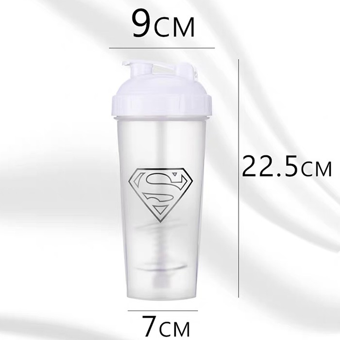 Bình nước tập gym bình thể thao Super Hero Shake Bottle