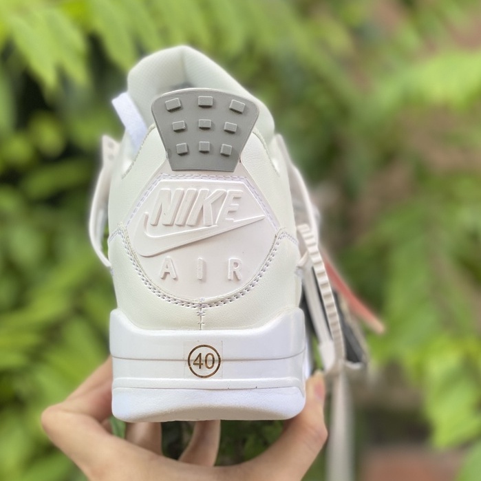 Giày air Jordan 4 trắng Full, Giày thể thao JD4 nam nữ siêu hot Fullboxbill+ tặng dây | BigBuy360 - bigbuy360.vn