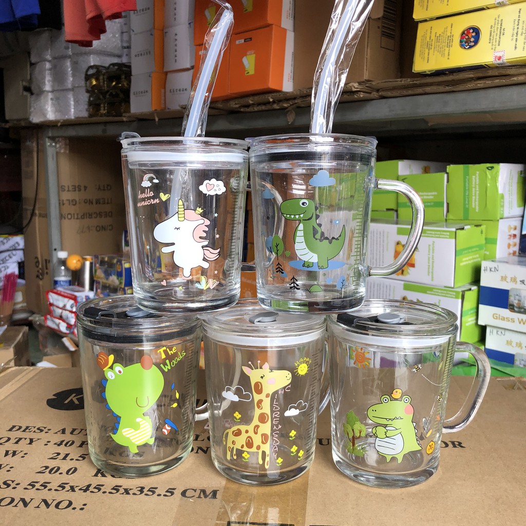 Ly nước, ly thủy tinh có vạch chia ml, hình ngẫu nhiên | BigBuy360 - bigbuy360.vn