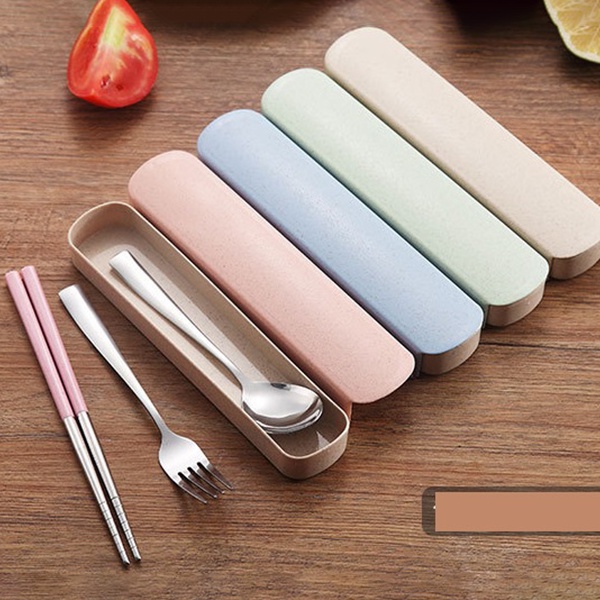 Combo 2 Hộp đựng muỗng đũa lúa mạch - BX1292