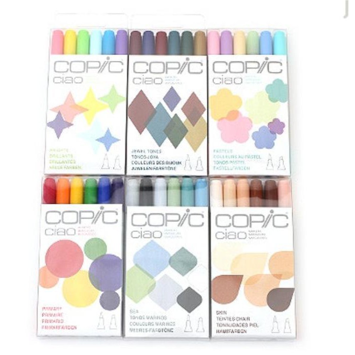 Bút Đánh Dấu 6 Màu Copic Ciao 1204