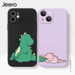 Ốp lưng JEERO viền vuông in họa tiết Compatible for iPhone 13 12 11 Pro Max SE 2020 X XR XS ip 8 7 6 6S Plus kute HFC154