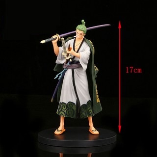 Mô hình One Piece Luffy, Zoro, Sanji, Usopp ở Wano quốc , cao 17cm