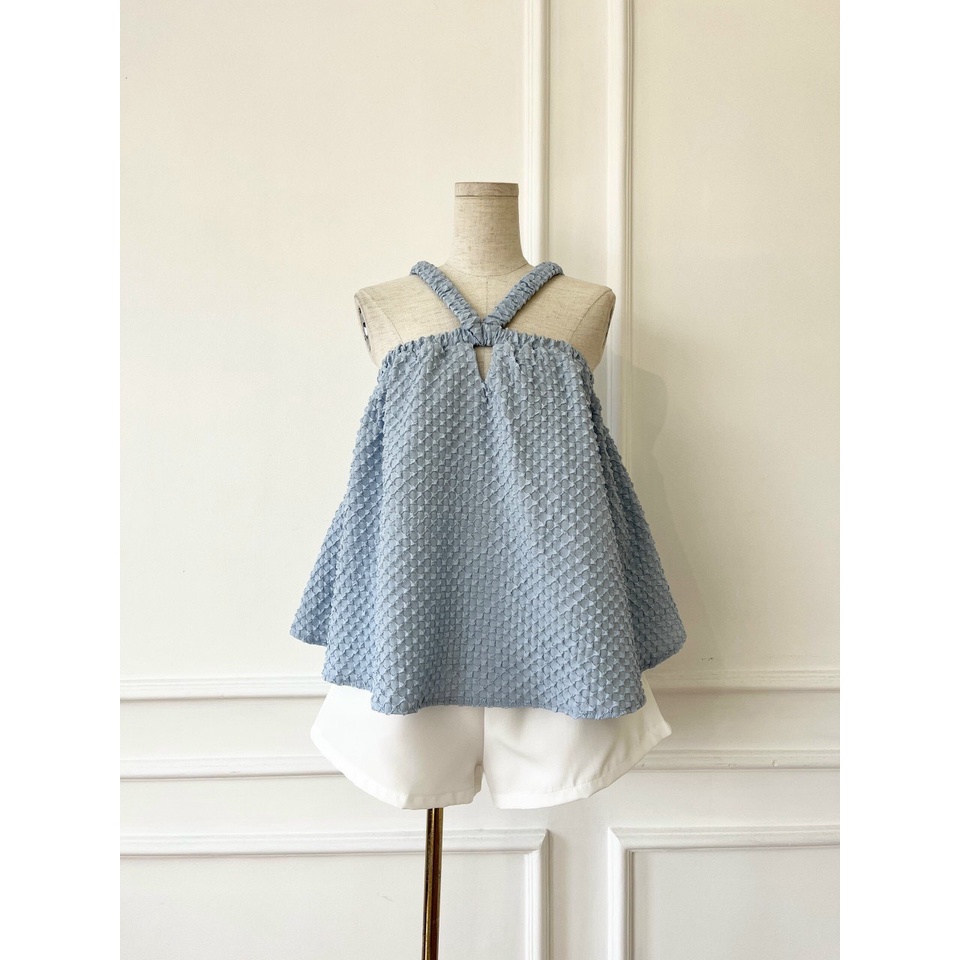 Set áo dây yếm xốp kết hợp quần short lưng chun freesize NPSET009