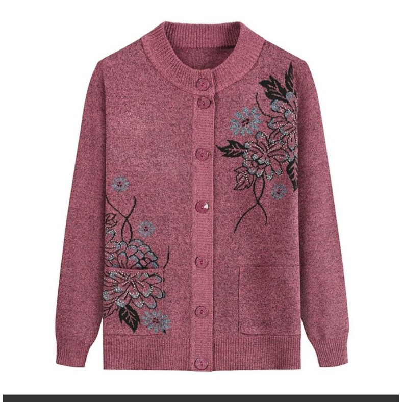 2023_Áo Len Dài Tay Cài Cúc Trung Niên