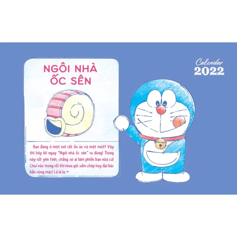 Lịch bàn Doraemon 2022 (tặng kèm sticker)