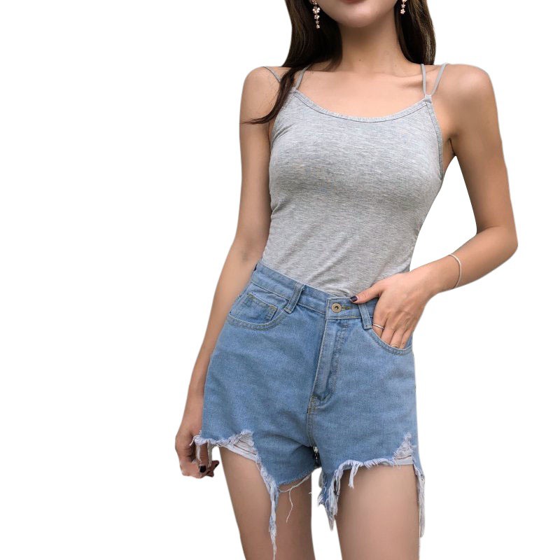 Áo thun nữ form ôm không tay thiết kế dây đan chéo lưng gợi cảm thời trang