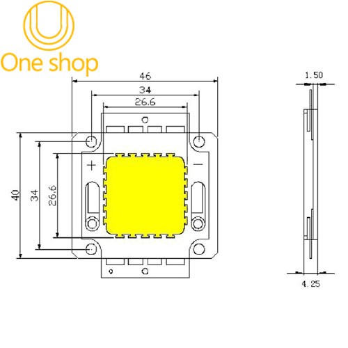 Led Công Suất 12V 20W Siêu Sáng Trắng