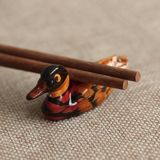10 Pcs Wood Chopsticks Holder Chopstick Stand Rack Spoon Fork Rest