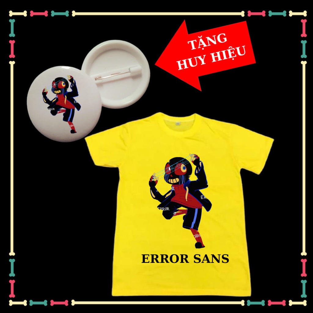 ÁO THUN XỊN XÒ CHO BÉ TRAI IN HÌNH ERROR SANS (BIỆT ĐỘI GANGSTER)