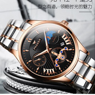 Đồng hồ nam - Đồng hồ nam mẫu mới 2021 đẹp chính hãng FNGEEN dây thép không thấm nước cao cấp 5606 - RUBY STORE