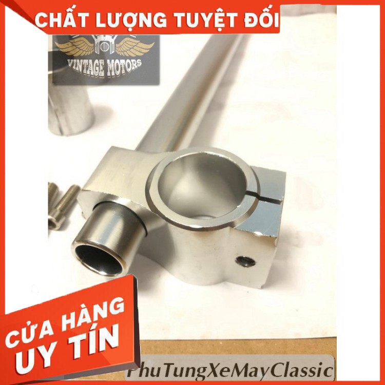 [HOT] GHI ĐÔNG CLIP- ON ĐỘ CAFE RACER - Ghi đông clip-on độ Cafe racer nhôm cnc kích thước 30mm -PTVT CH