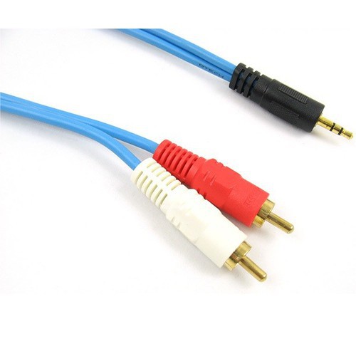Dây cáp Audio 1 đầu 3.5mm sang 2 đầu RCA hoa sen