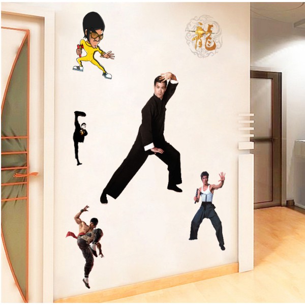 Decal trang trí thần tượng Lý Tiểu Long