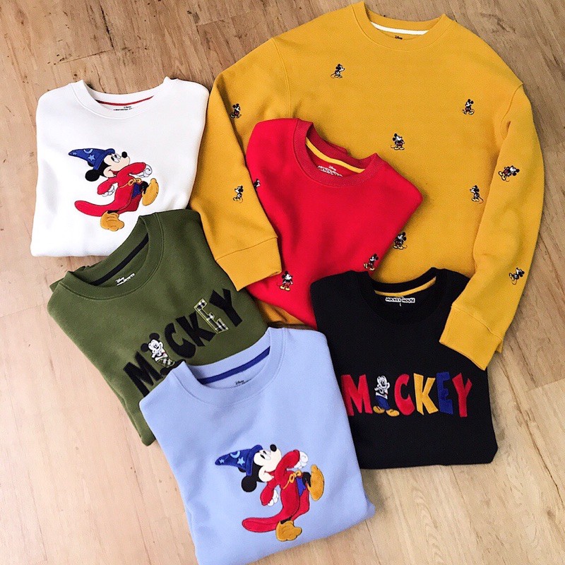 Áo sweater Disney thêu mickey siêu xịn đẹp