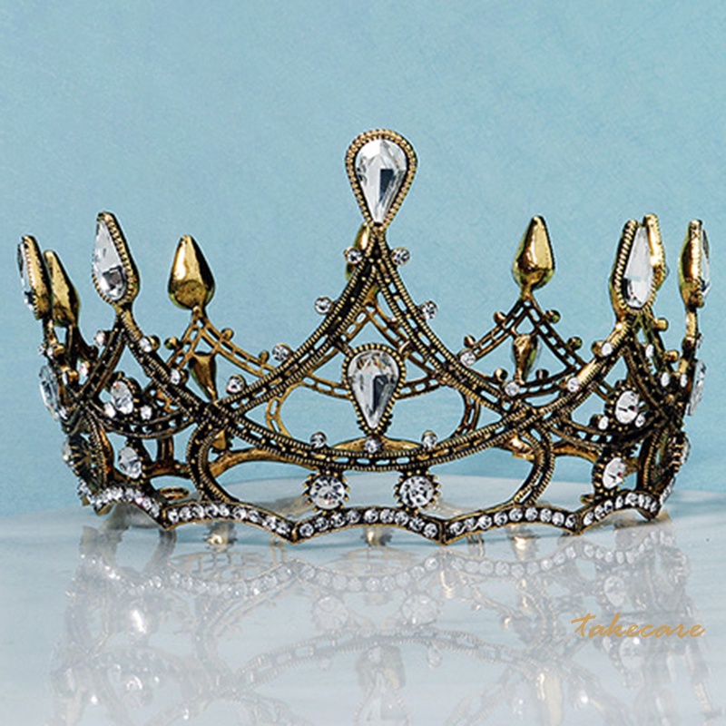 Vương Miện Bằng Hợp Kim Mạ Điện Đơn Giản Cho Cô Dâu