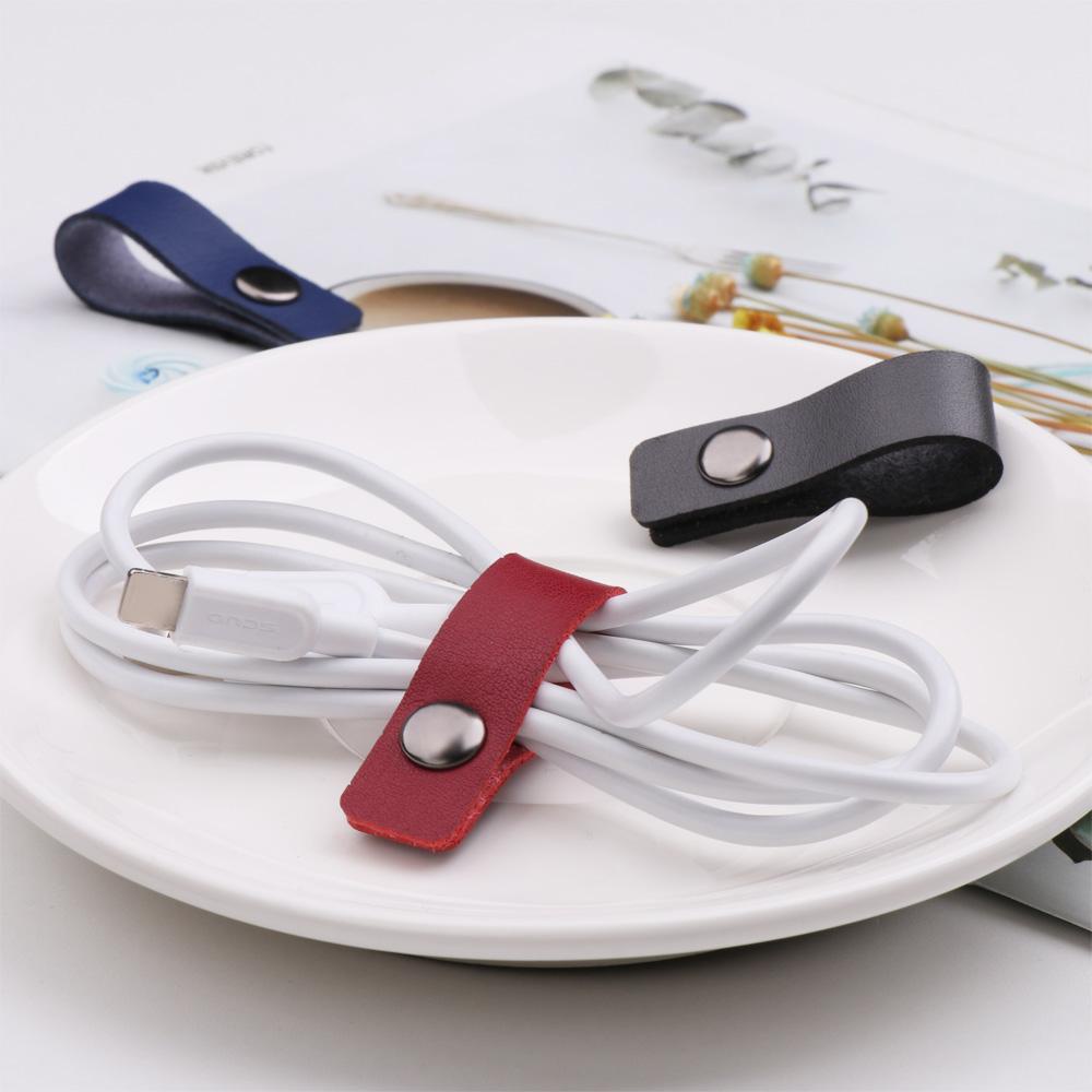 CHOOKEY 5 Dây Quấn Tai Nghe Làm Việc Bằng Da 10 * 1.5cm