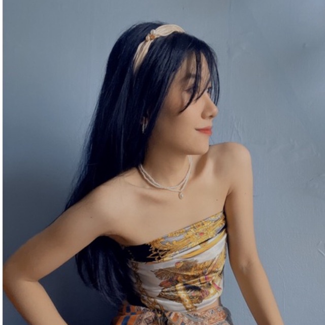 Choker xinh - Vòng cổ hạt bẹt dễ thương