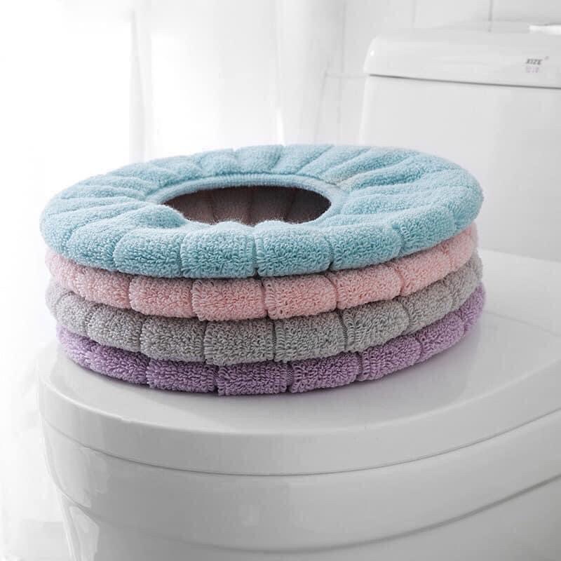 Miếng Lót Bồn Cầu Nỉ Chống Lạnh Cho Mùa Đông Ấm Áp