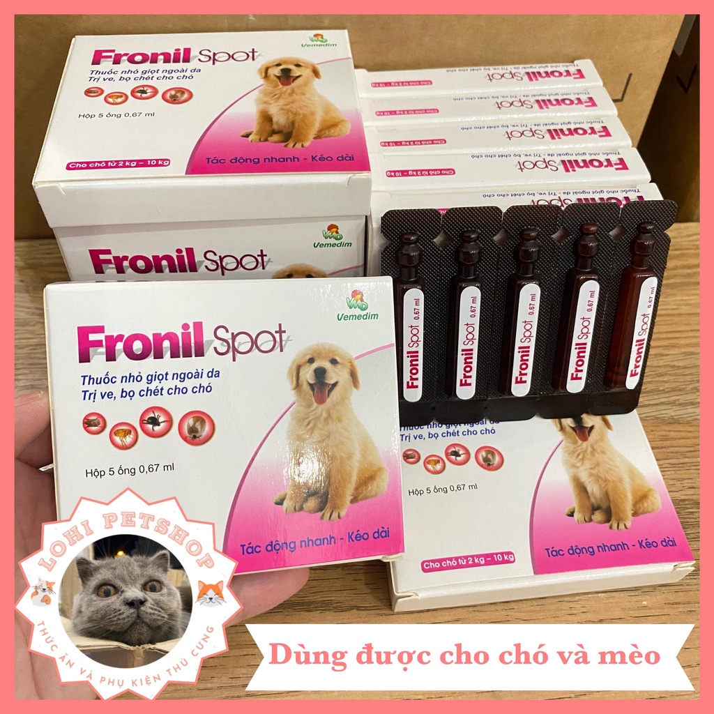 Nhỏ gáy diệt ve rận cho chó mèo - Nhỏ gáy fronil spot