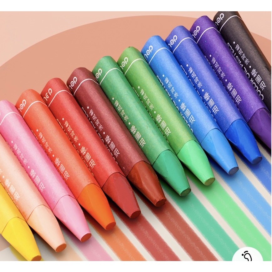 Bút màu Sáp Dầu Pastel Deli Dùng Cho Học Sinh , Người Vẽ Chuyên Nghiệp