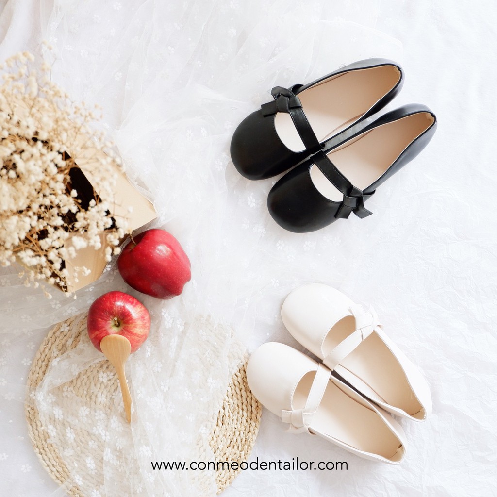 CONMEODENTAILOR Giày búp bê mũi tròn JULIA - BẢO HÀNH 1 THÁNG | BigBuy360 - bigbuy360.vn