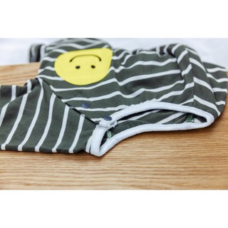 Bodysuit cho bé sơ sinh kẻ mặt cười