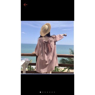 váy nữ cột nơ sau lưng minaco