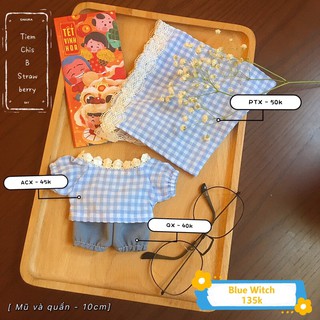 Outfit for doll - blue witch