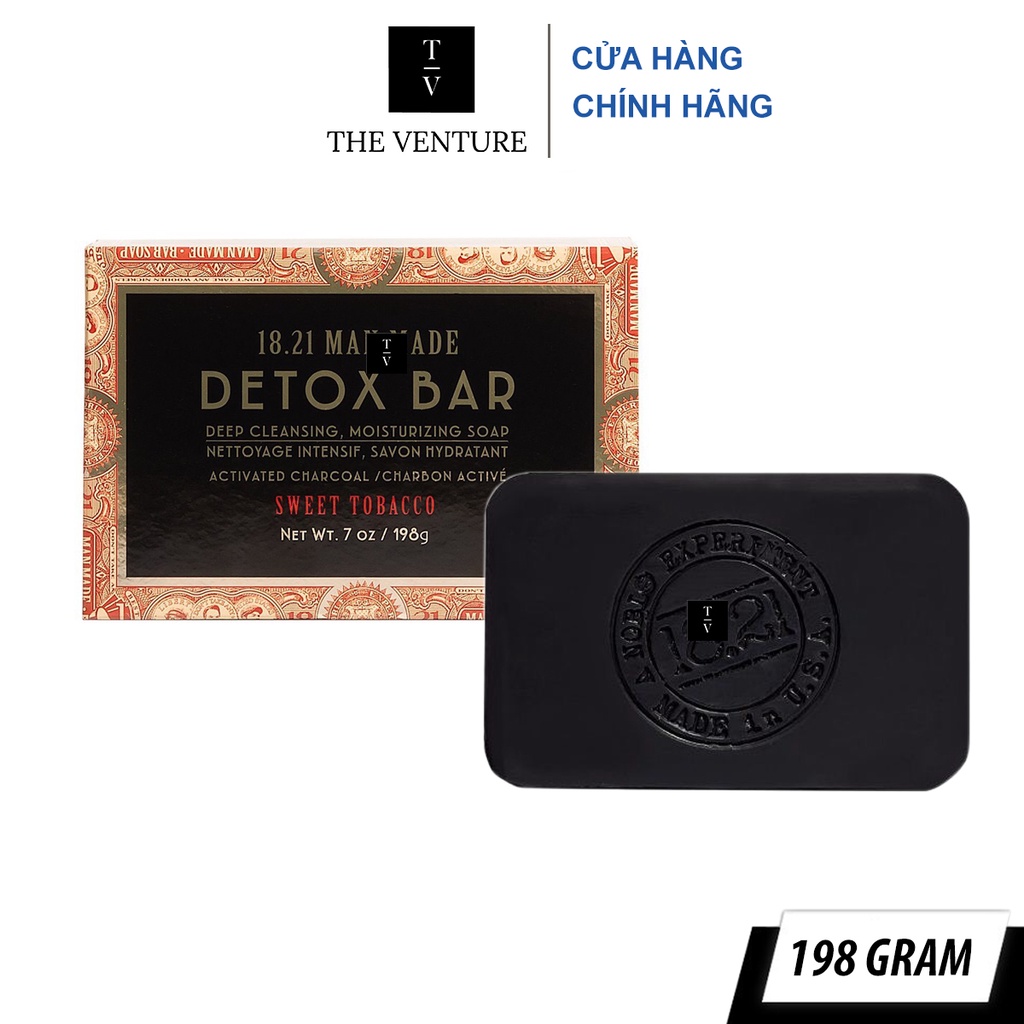 Xà Phòng 18.21 Man Made Detox Bar Soap Chính Hãng - 198g