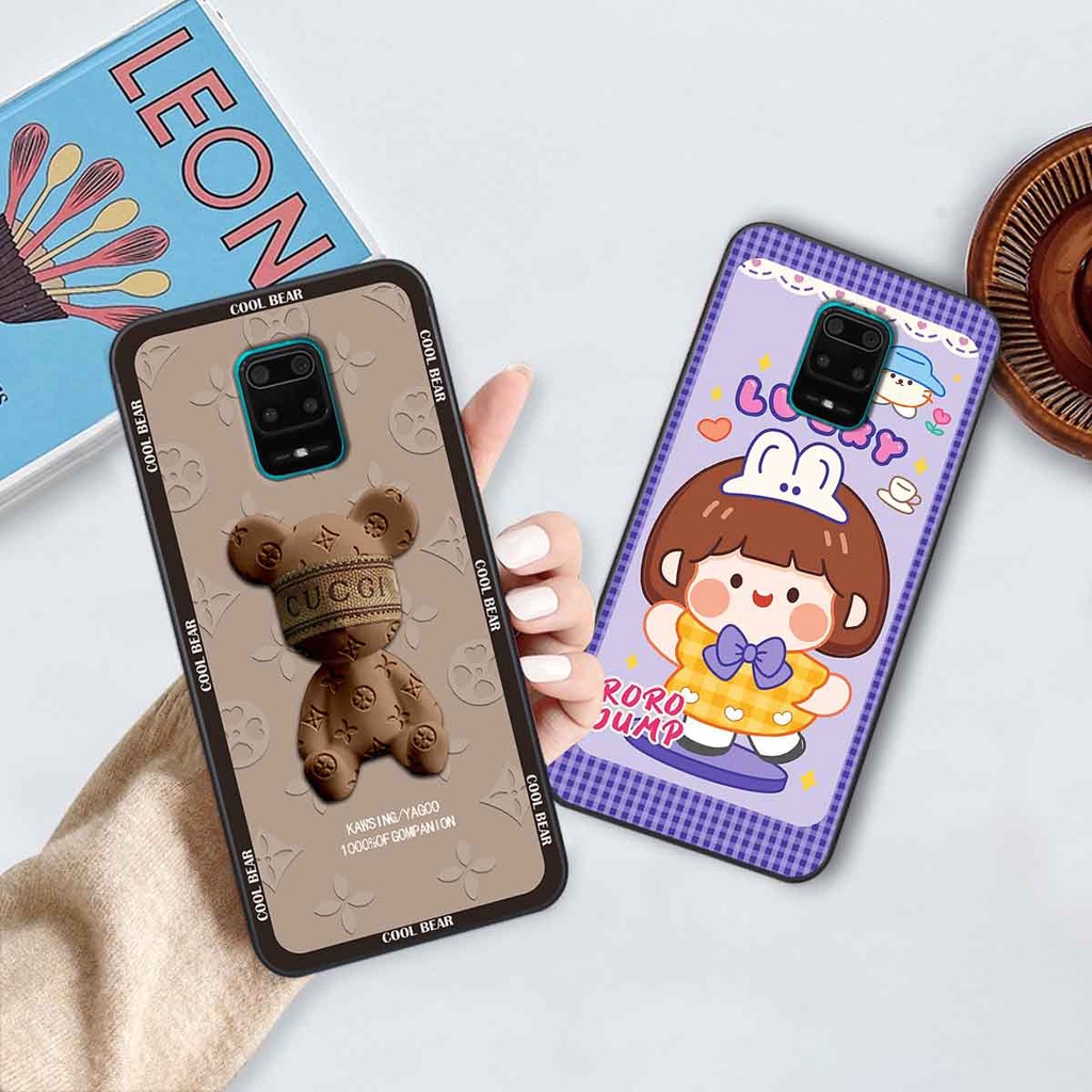 Ốp Xiaomi Redmi Note 9 / Note9s / Note 9 Pro bear brick, gấu đáng yêu, dễ thương