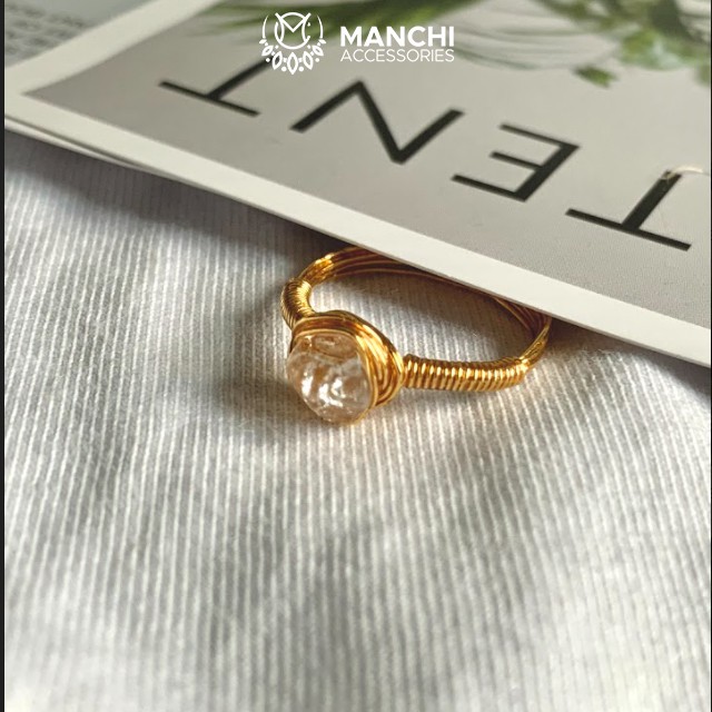 Nhẫn đá Clear Quartz handmade