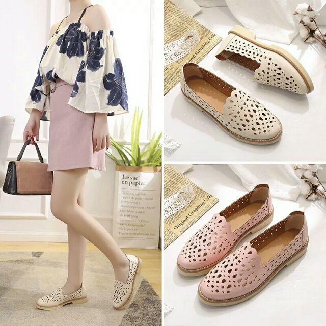 Giày lười hoa 200g