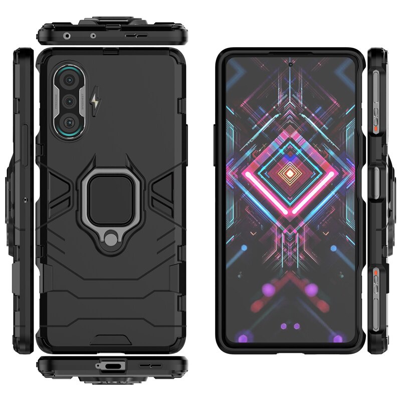 Ốp Lưng Giáp Cứng Có Nhẫn Chống Cho Điện Thoại Xiaomi Redmi K40