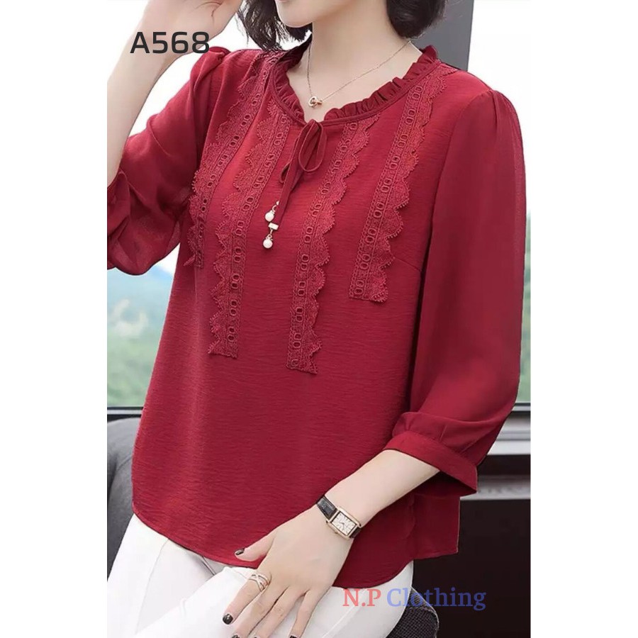 Áo Kiểu Trung Niên Nữ.  Mẫu Áo Sơ Mi Trung Niên Cho Mẹ, Bà Đi Dạo Phố