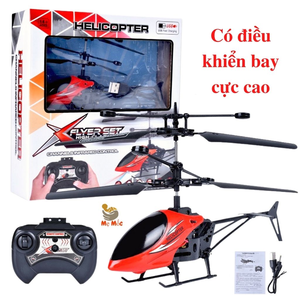 Máy Bay Điều Khiển Từ Xa Helicopter Kèm Dây Sạc - Đồ Chơi Thông Minh Cho Bé Tư Duy Trí Tuệ