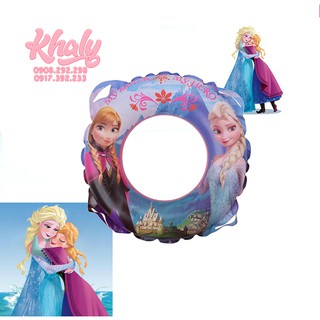 Phao bơi hình tròn công chúa Frozen Elsa và Anna Disney màu xanh Mesuca - 26DEB52919-Q75 (50cm)