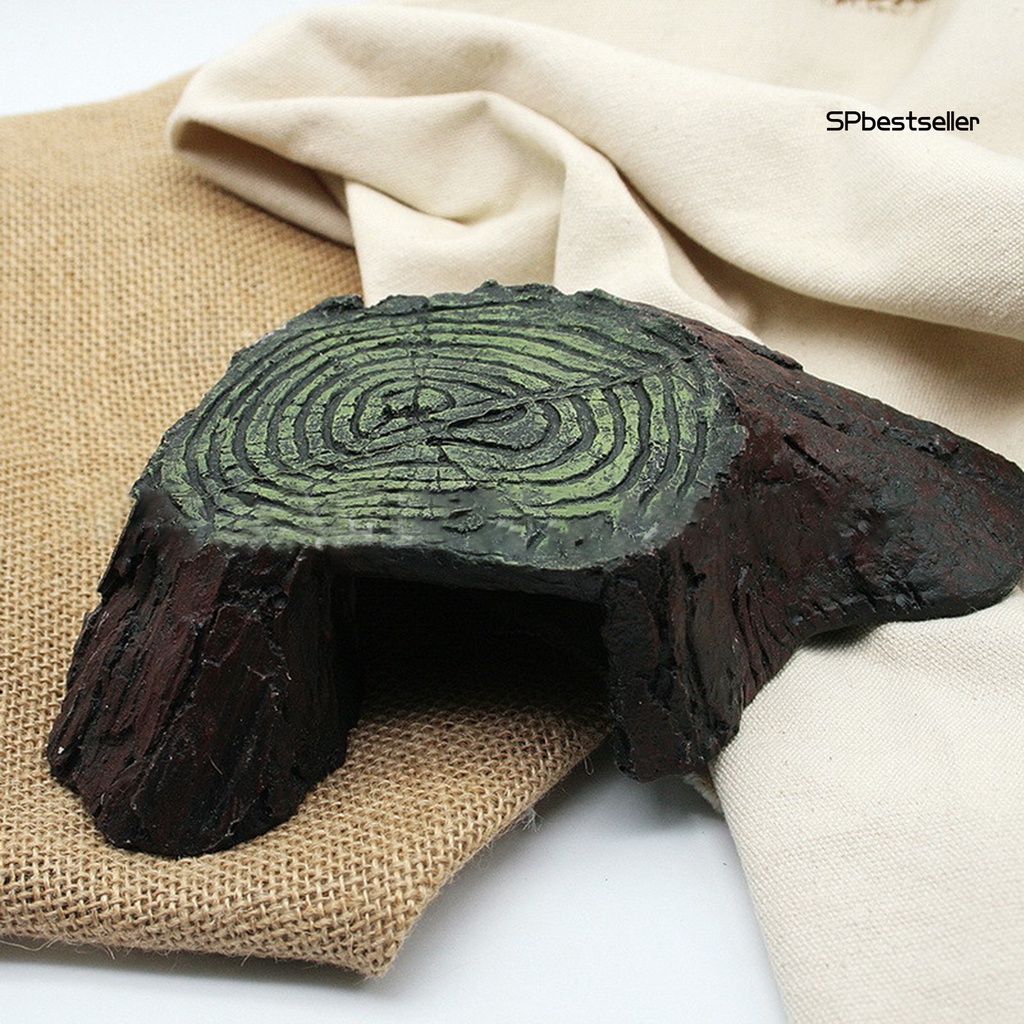 Bệ bằng nhựa resin dùng trang trí bể nuôi rùa bò sát