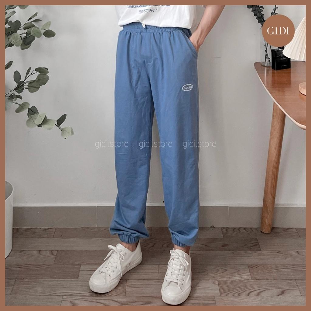 Quần Jogger SPUN Nam Nữ Unisex ❤️ quần dài ống suông bo chân vải THUN da cá mịn, không nhăn, thoáng mát chính hãng