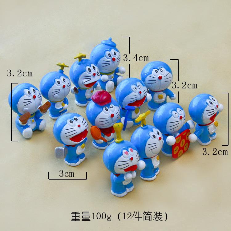 Bộ 12 mô hình Doraemon dễ thương dành cho bé