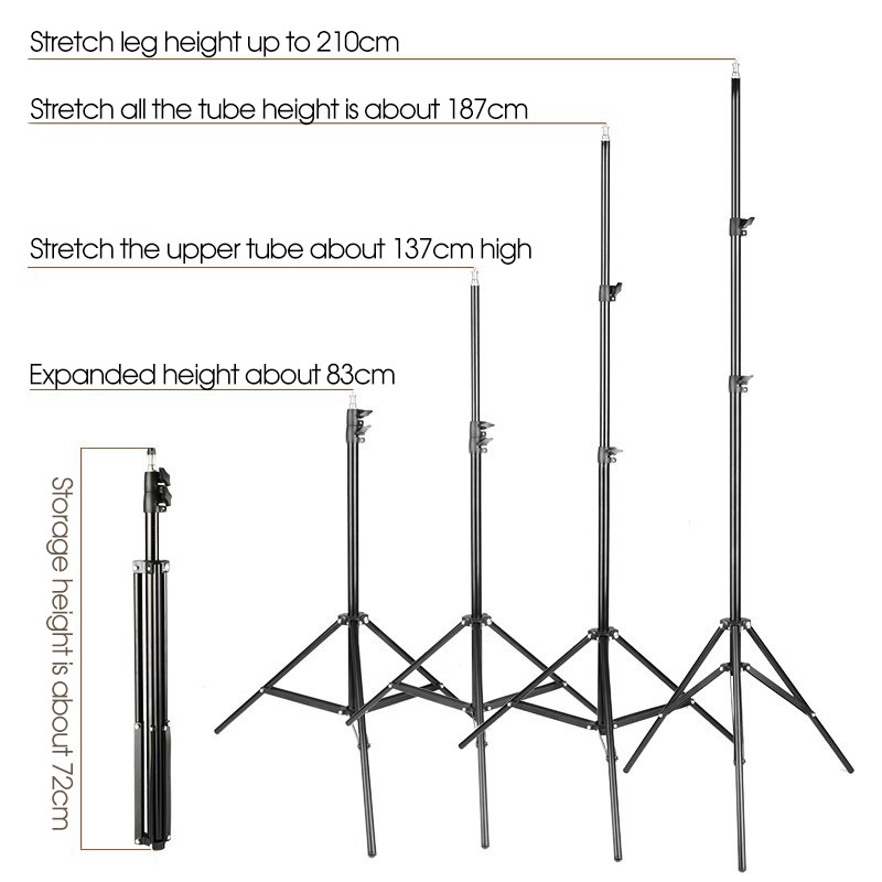 Giá đỡ 3 chân đa chức năng 0.5m/ 1.7 m/ 2.1m cho điện thoại | BigBuy360 - bigbuy360.vn