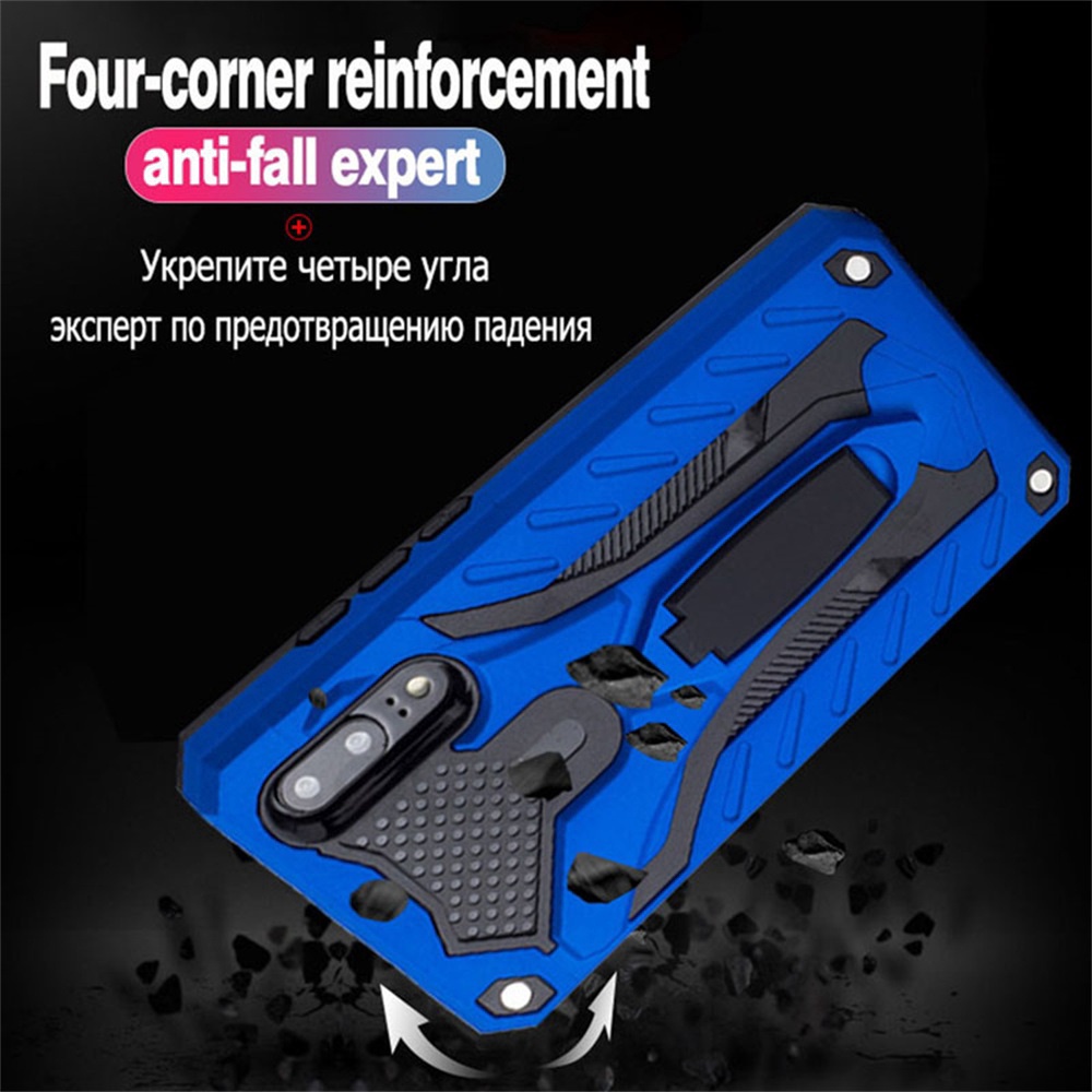Ốp điện thoại cứng chống sốc có đế đỡ thiết kiểu robot biến hình cho XiaoMi Redmi Note 7 8 9S 9 Pro MAX