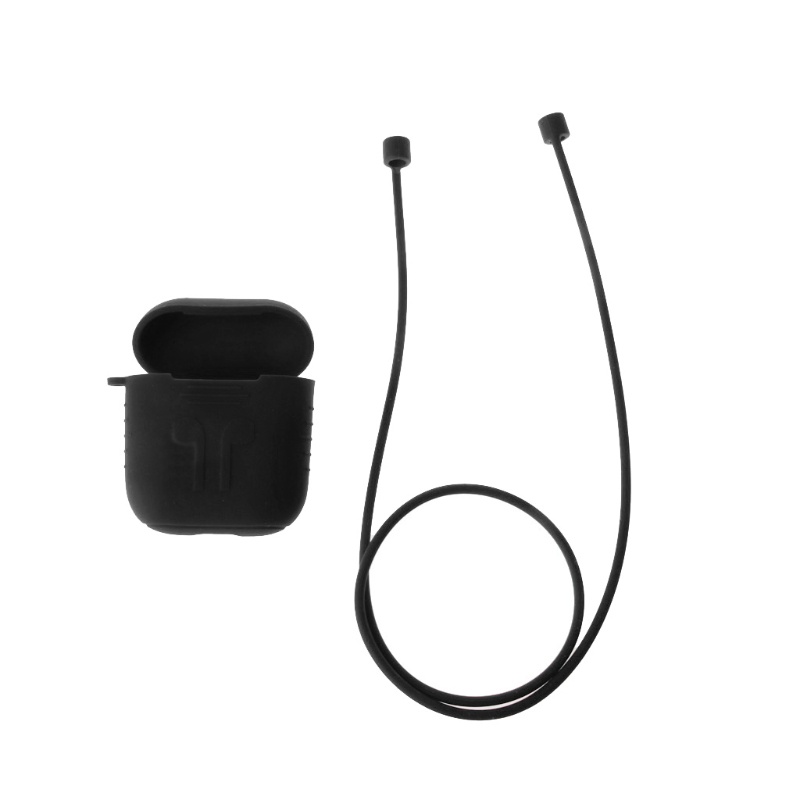 Vỏ Silicon Bảo Vệ Hộp Sạc Tai Nghe Có Dây Đeo Cho bonj AirPod