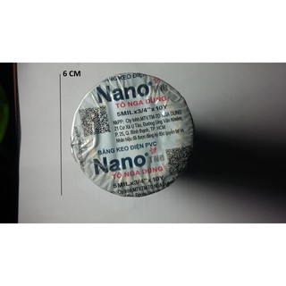 Môt cây băng dính điện NANO TO Nga Dũng loại bản dầy 0,5mm rộng 18mm