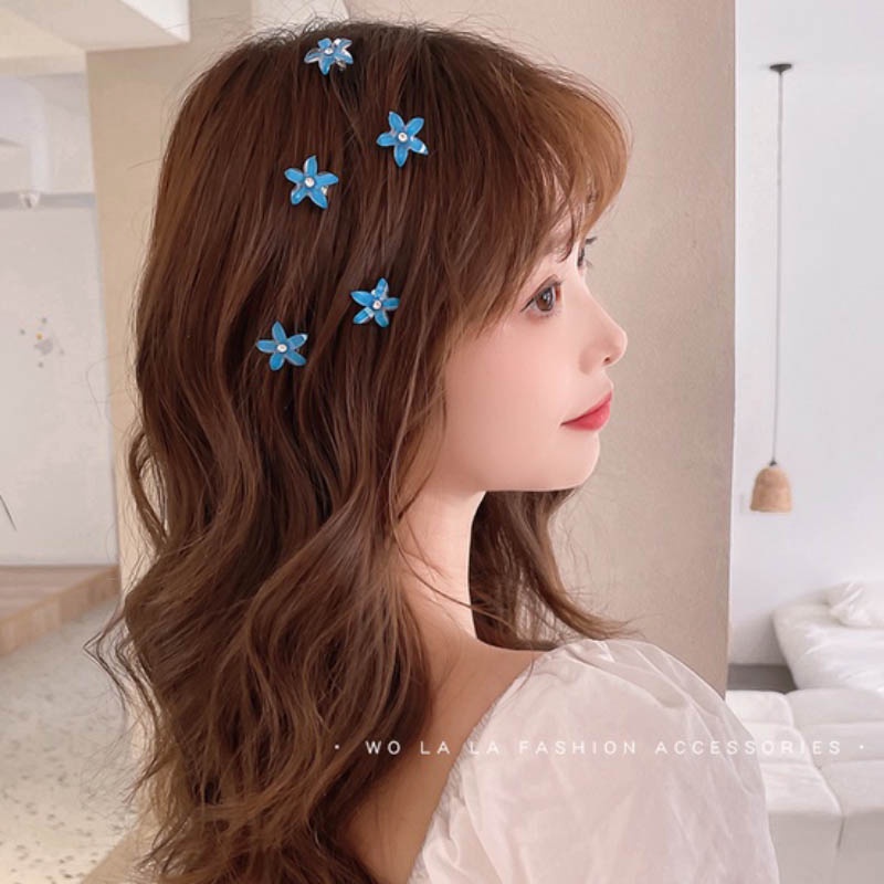 10 Kẹp Tóc Hình Hoa Phong Cách Hàn Quốc Mới