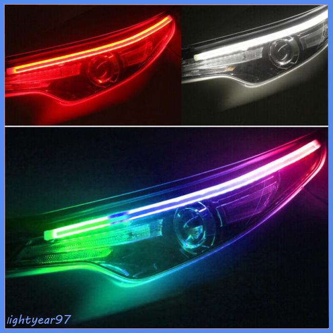 Bộ 2 Dải Đèn Led RGB DRL APP Nhiều Màu Sắc Dành Cho Xe Hơi