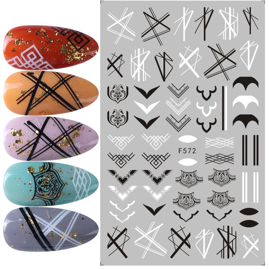 Hình dán 3D xinh xắn trang trí móng tay nghệ thuật