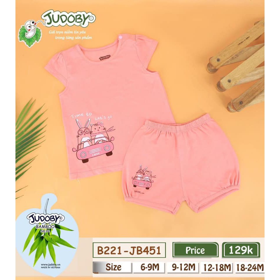 JB451 Bộ cộc tay cài vai Judoby