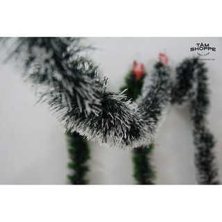 Dây kim tuyến trang trí noel (Dây đuôi chồn trắng)